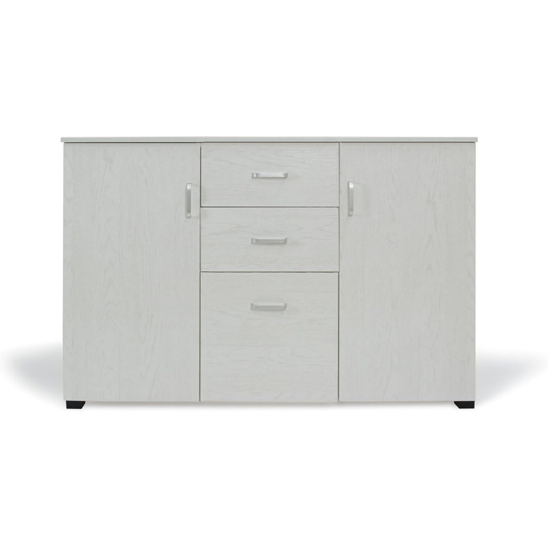 Credenze 13011 Mobile Multiuso Art.124 Rovere Sbiancato, Legno melaminico, 120 x 40