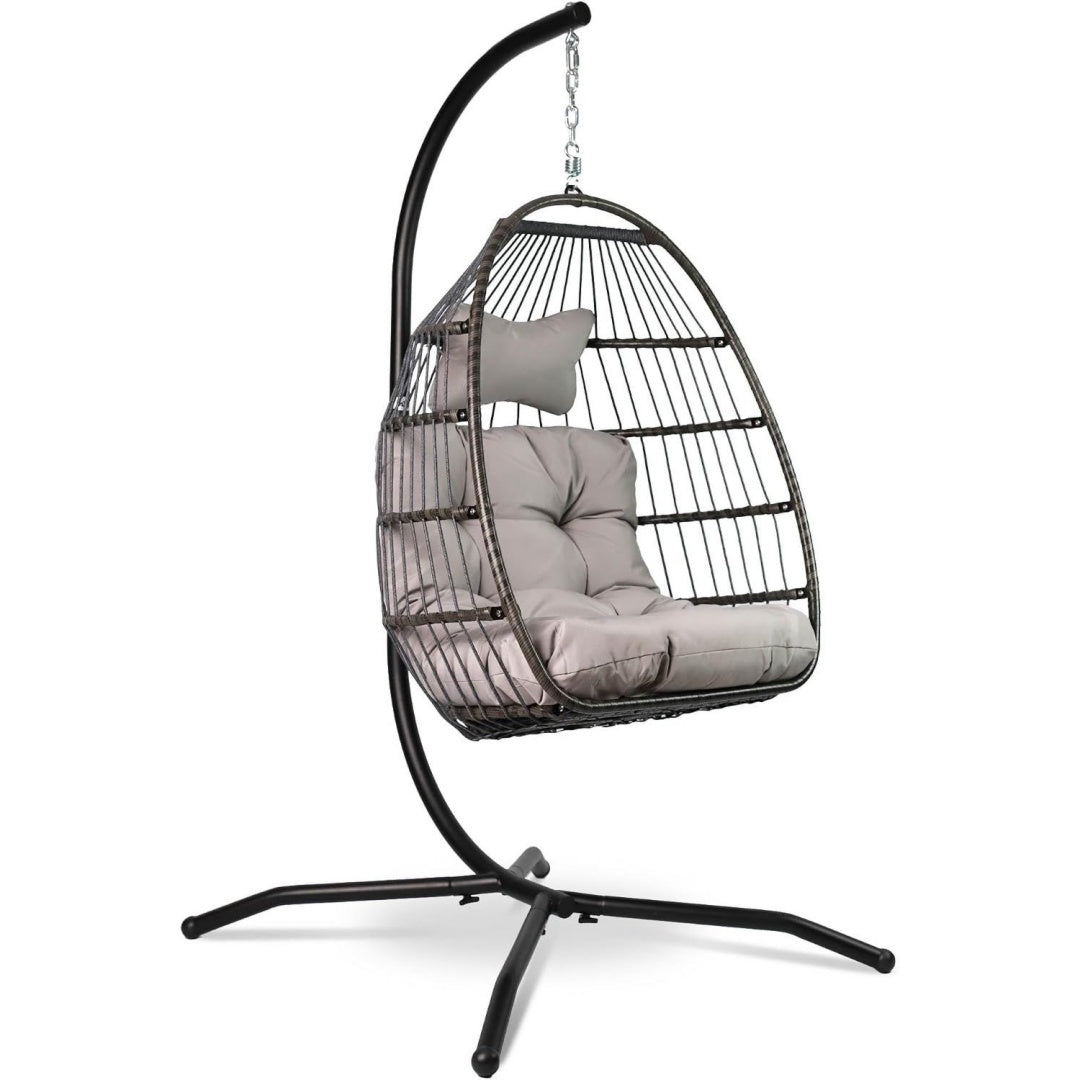 Sedia VITA5 Poltrona Sospesa con Supporto - Effetto Rattan - Indoor & Outdoor