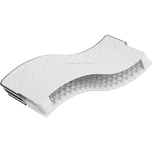 Set materassi e strutture con molle con struttura in acciaio bianco 70x200 cm