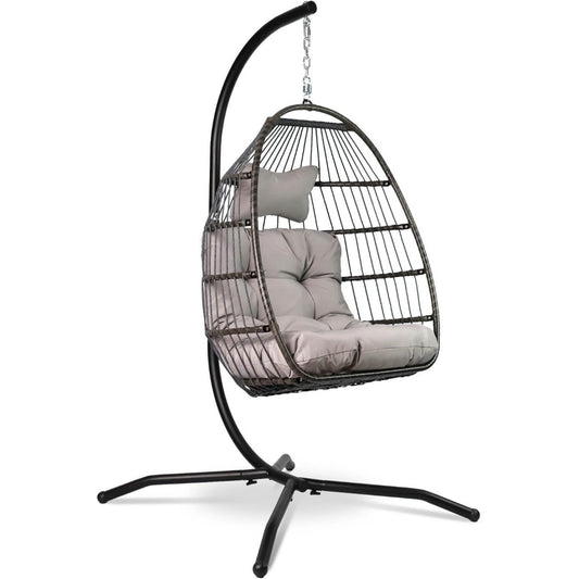Sedia VITA5 Poltrona Sospesa con Supporto - Effetto Rattan - Indoor & Outdoor